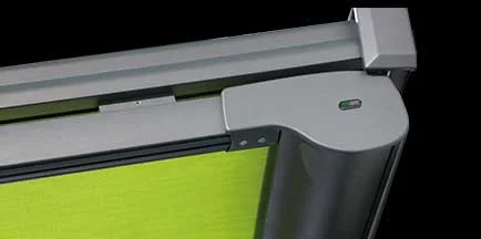 Grey aluminimum awning corner Grey aluminimum awning corner